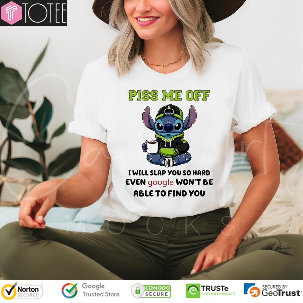 Stitch Piss Me Off I Will Slap You So Hard Even Google Wont Be Able To Find You T-shirt