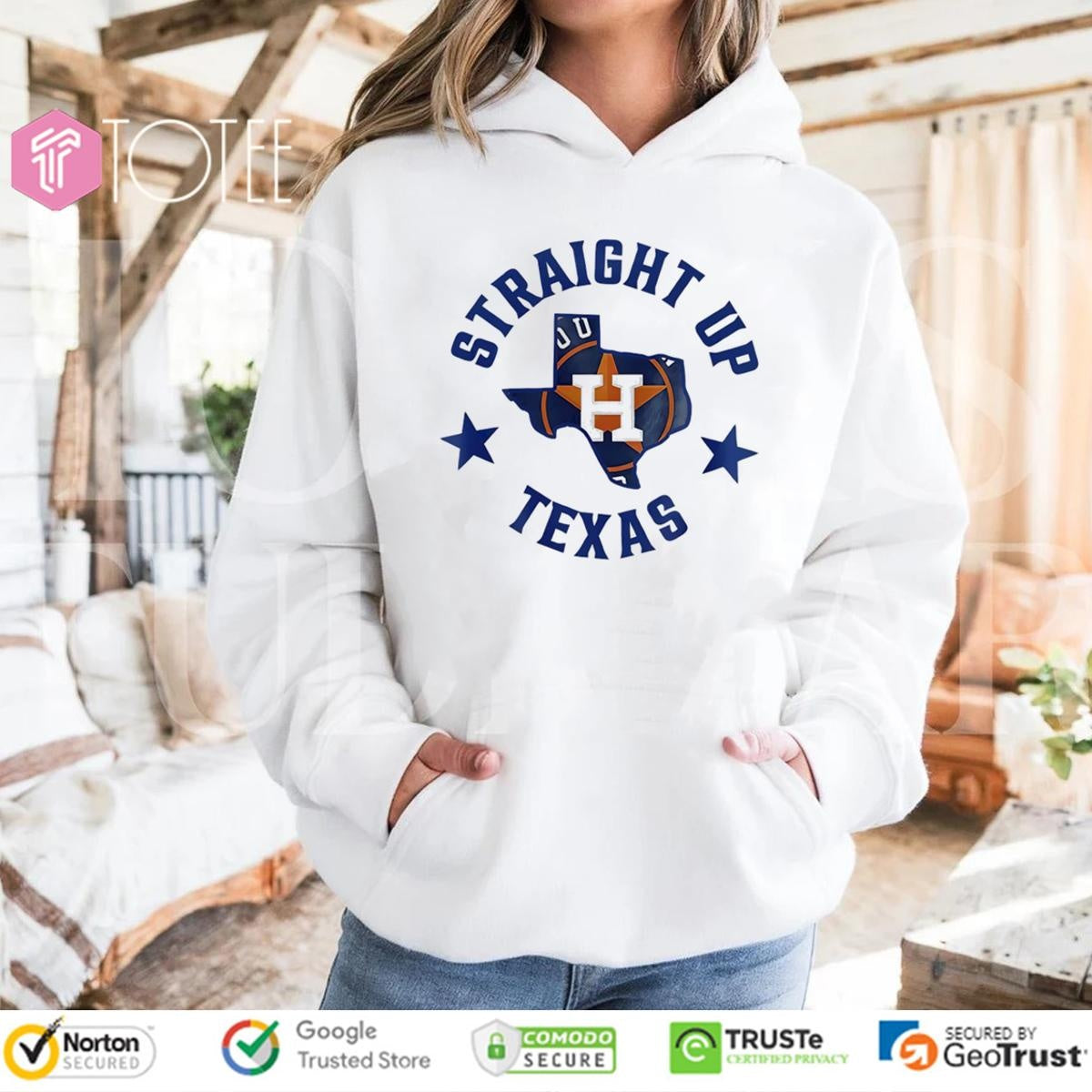 Straight Up Texas Houston Astros Baseball Logo T-shirt