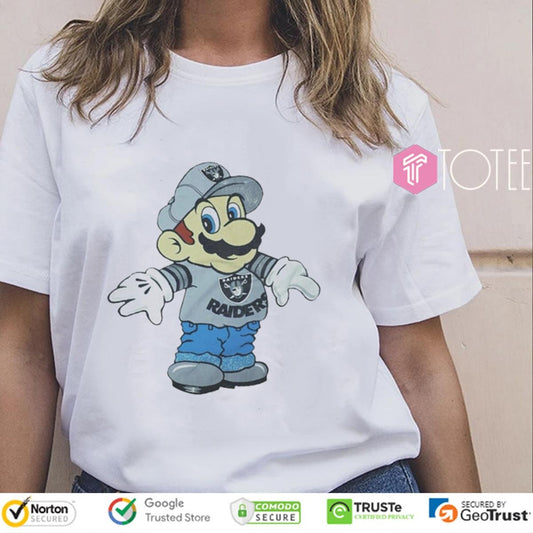 Super Mario Las Vegas Raiders Oakland T-shirt