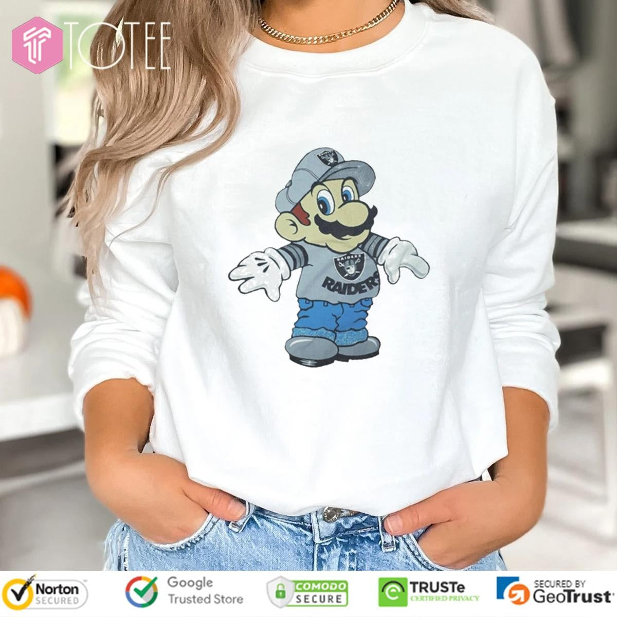 Super Mario Las Vegas Raiders Oakland T-shirt