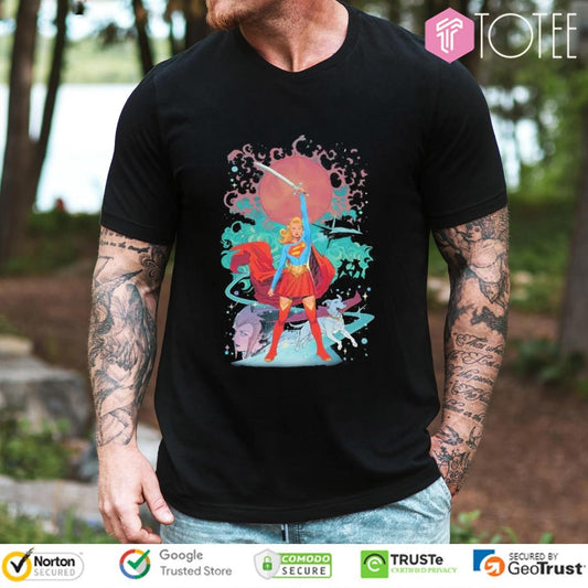 Supergirl Woman Of Tomorrow Krypto Cartoon T-shirt