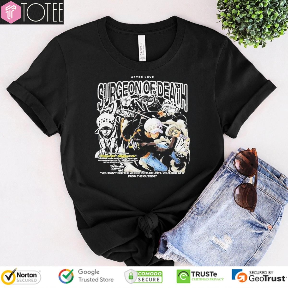 Surgeon Of Death Trafalgar D. Water Law One Piece T-shirt