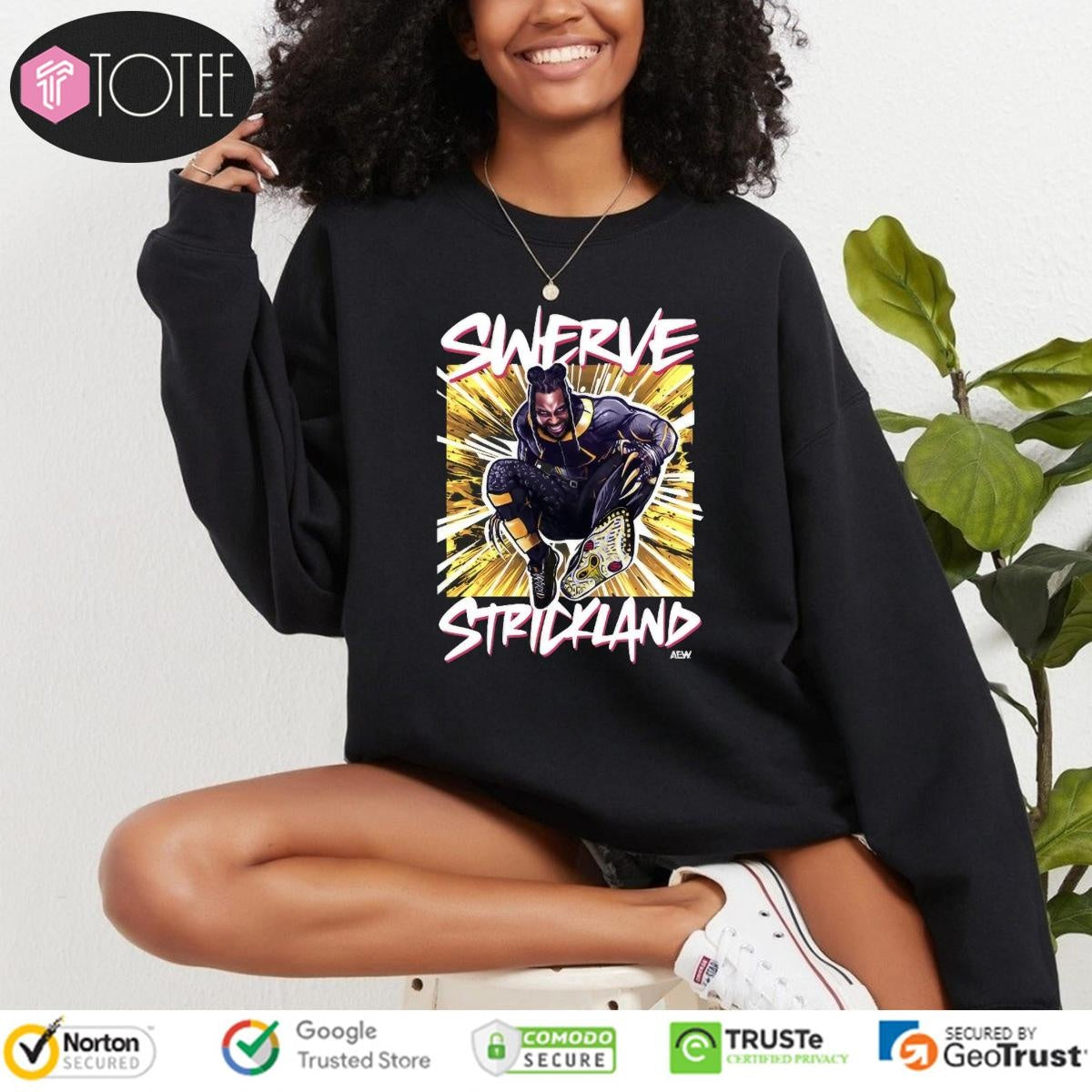 Swerve Strickland Aew Graphic T-shirt