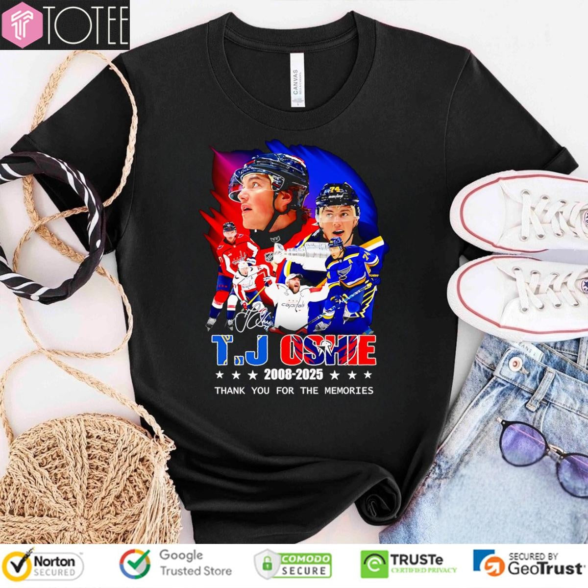 T. J. Oshie Washington Capitals 2008-2025 Signature T-shirt