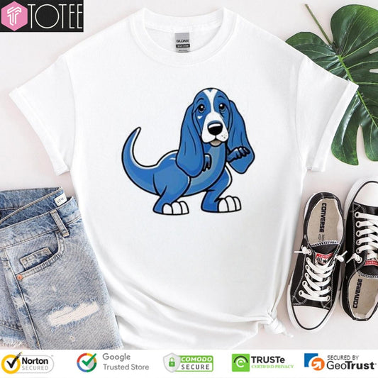 T Rex Basset Hound Dog Dinosaur T-shirt