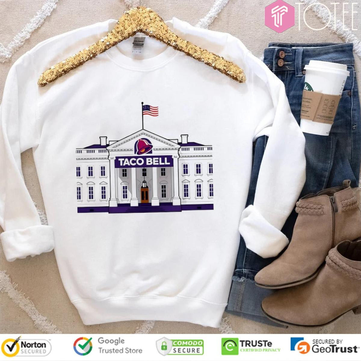 Taco House Parody Taco Bell The White House T-shirt
