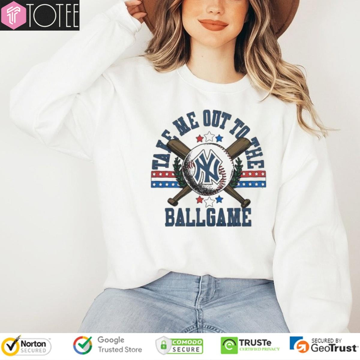 Take Me Out To The Ballgame New York Yankees Baseball T-shirt