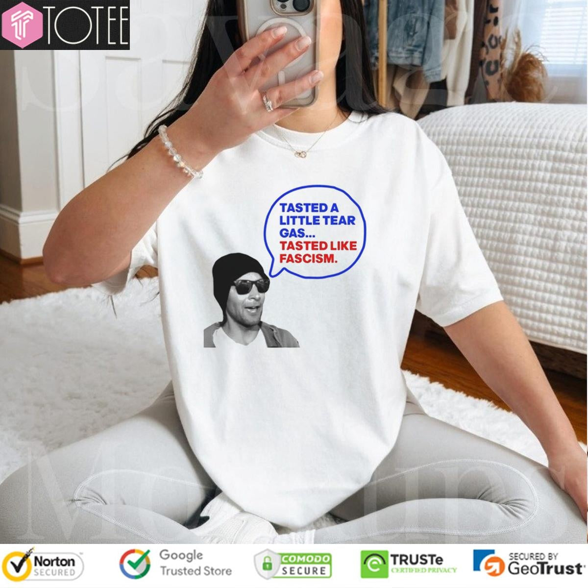 Tasted A Little Tear Gas Tasted Like Fascism Immigration Raids Protest T-shirt