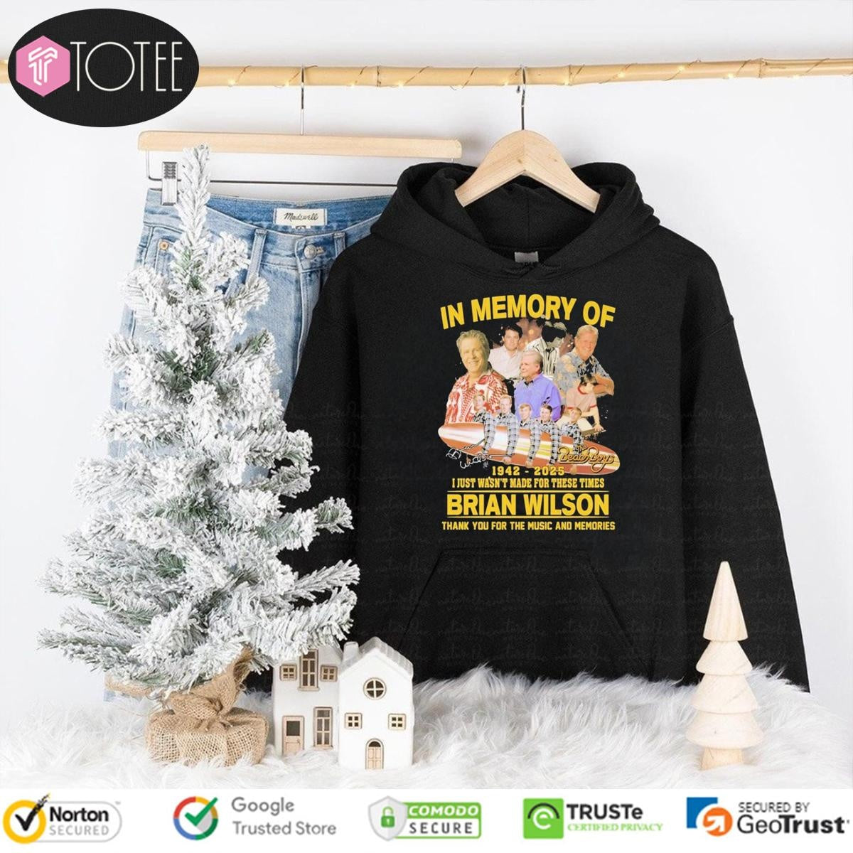 The Beach Boys In Memory Of Brian Wilson 1942 2025 I Just Wasnt For These Times T-shirt