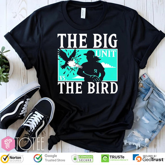 The Big Unit Randy Johnson Arizona Diamondbacks The Bird T-shirt