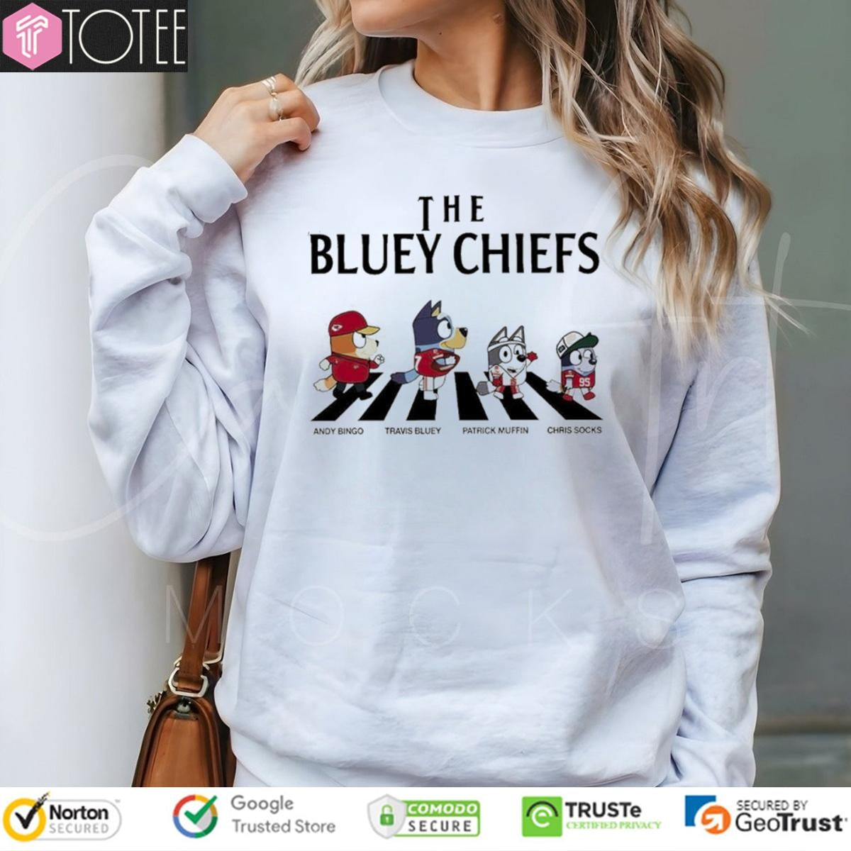 The Bluey Chiefs Abbey Road Bluey Family Kansas City Chiefs T-shirt