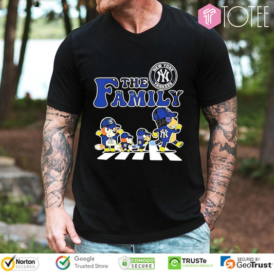 The Bluey Family Abbey Road New York Yankees Baseball T-shirt