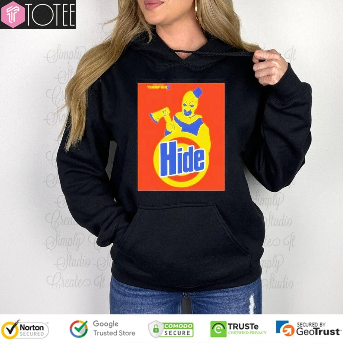 The Clown Hide Parody Horror Tide Logo T-shirt