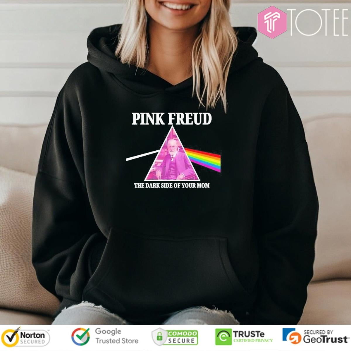 The Dark Side Of Your Mom Pink Freud Mothers Day T-shirt
