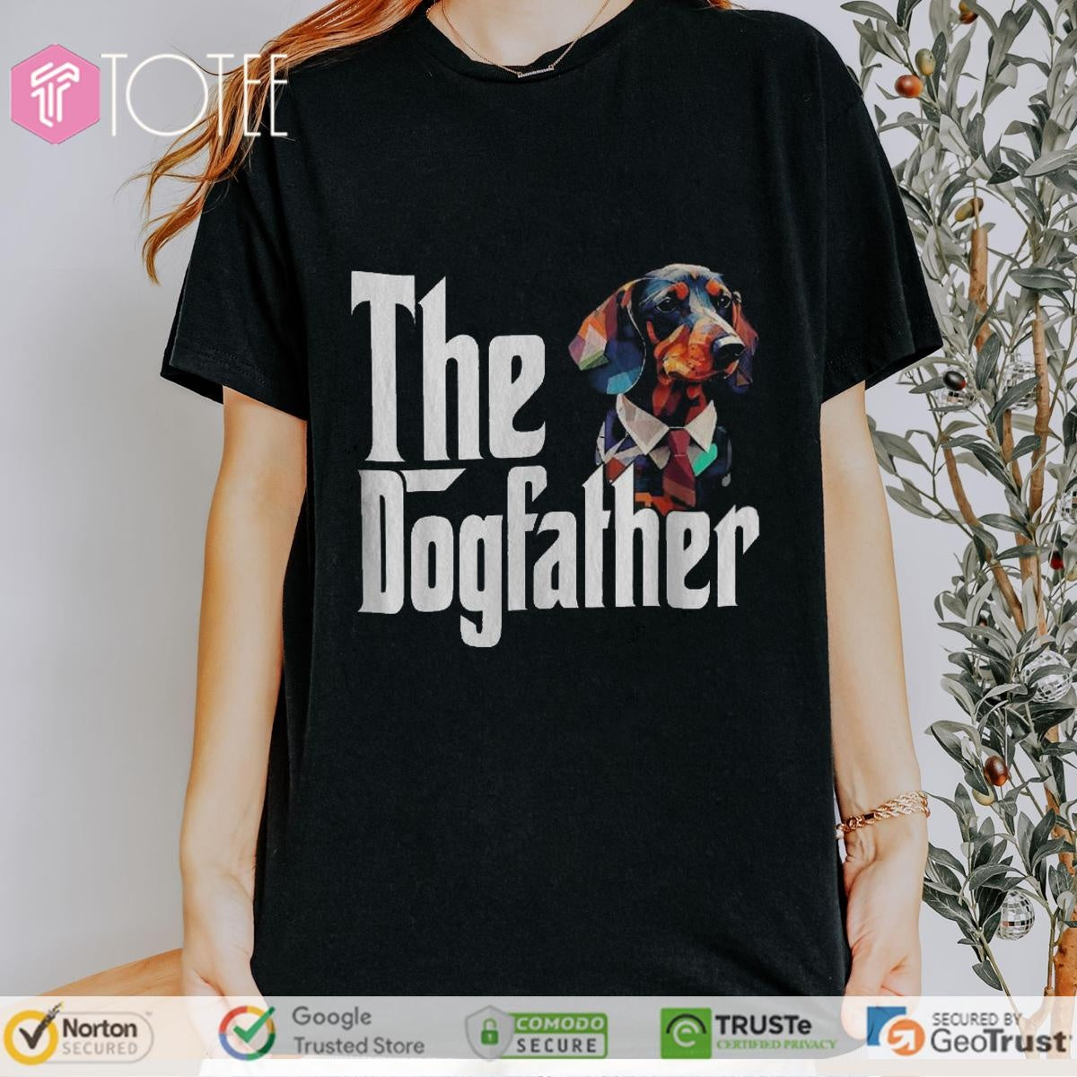 The Dogfather Dachshund Fathers Day Parody The Godfather T-shirt