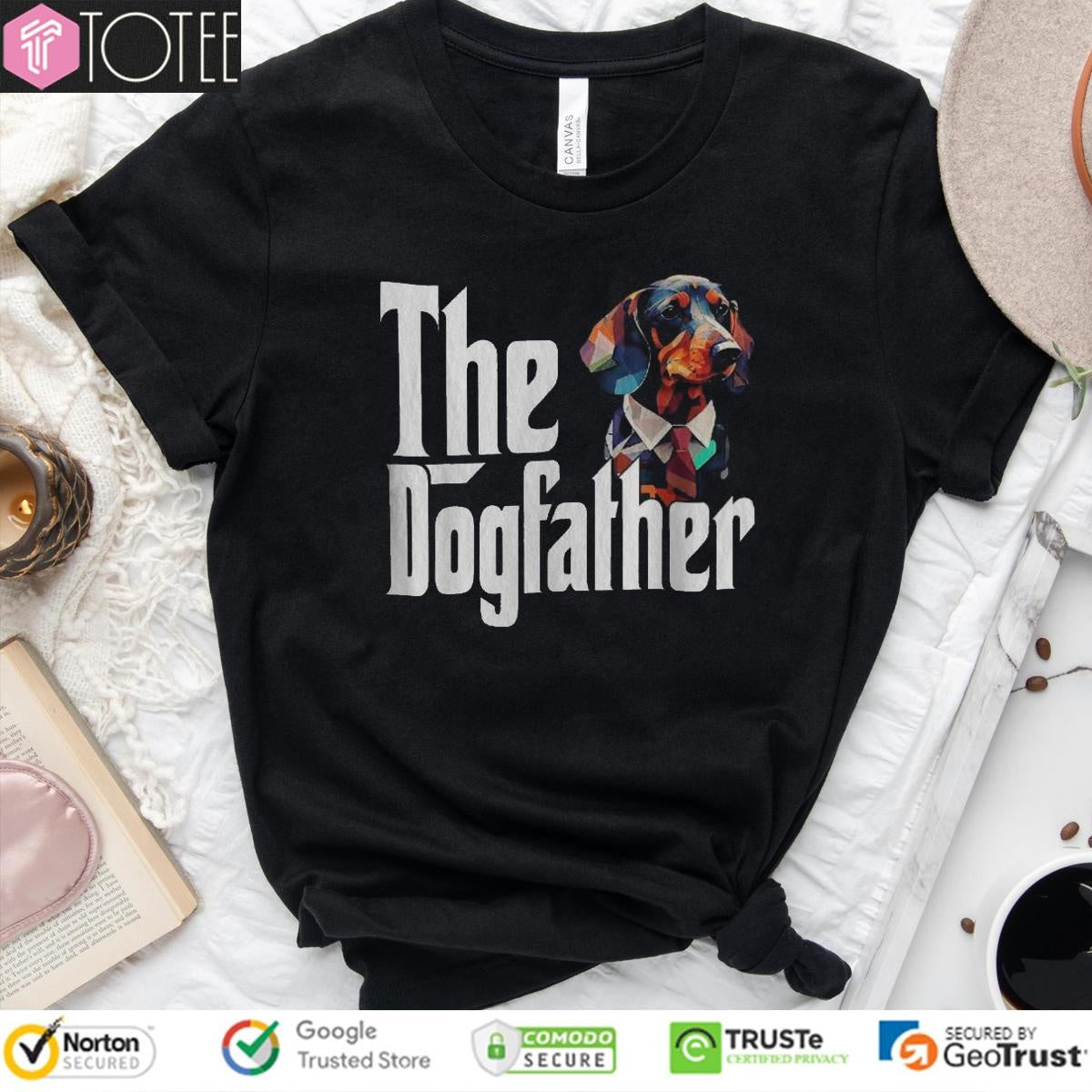 The Dogfather Dachshund Fathers Day Parody The Godfather T-shirt