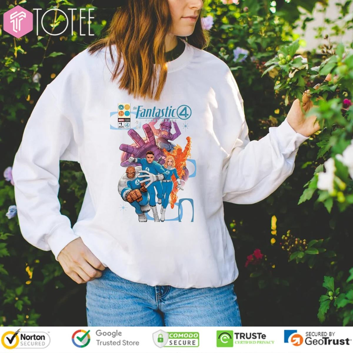 The Fantastic 4 First Steps 2025 Poster T-shirt