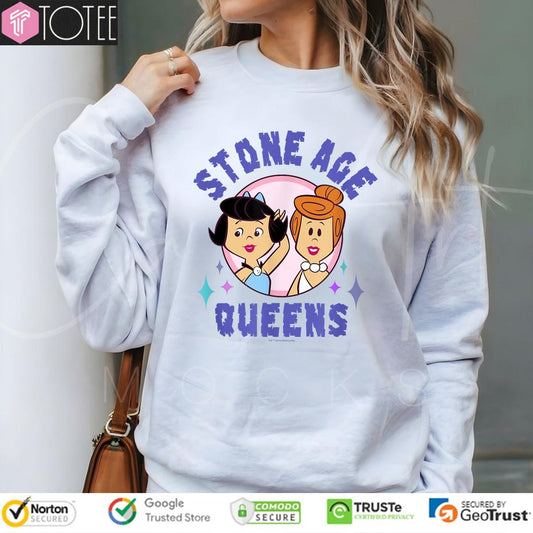 The Flintstones Wilma And Betty Stone Age Queens Cartoon sweatshirt
