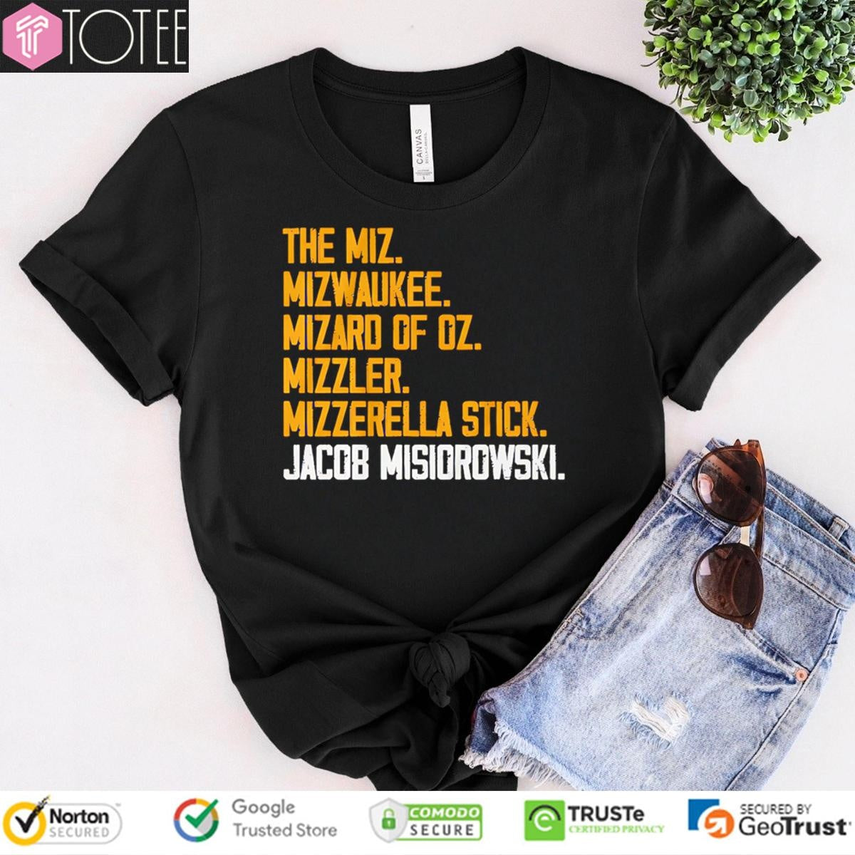 The Miz Milwaukee Wizard Of Oz Mizzler Mozzarella Stick Jacob Misiorowski T-shirt