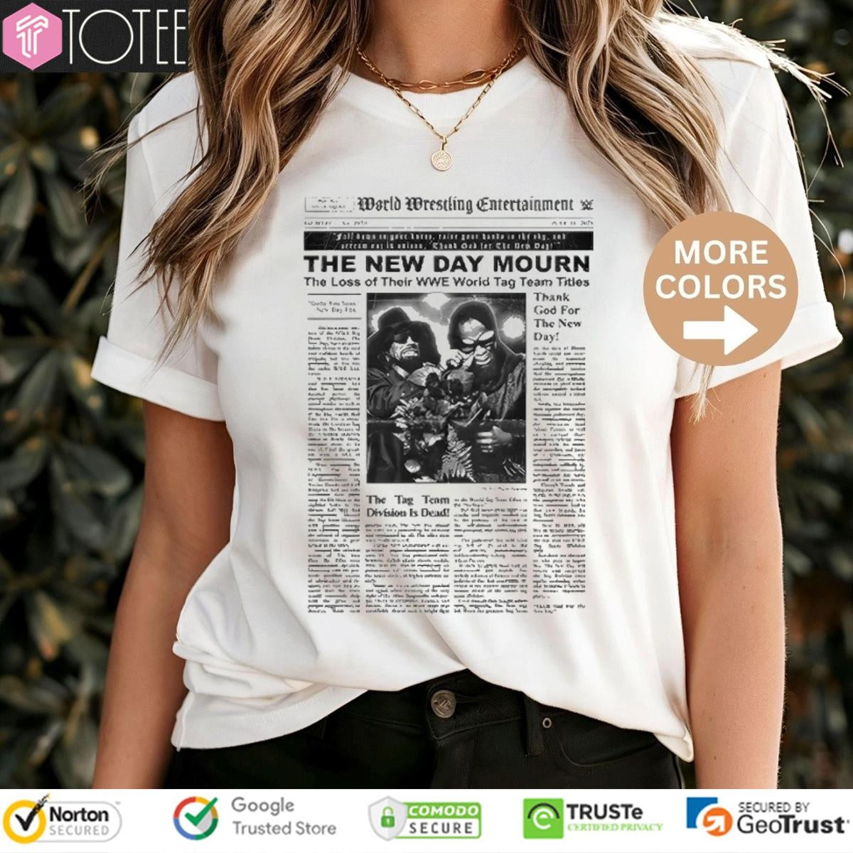 The New Day In Mourning The Loss Of Their Wwe World Tag Team Titles T-shirt