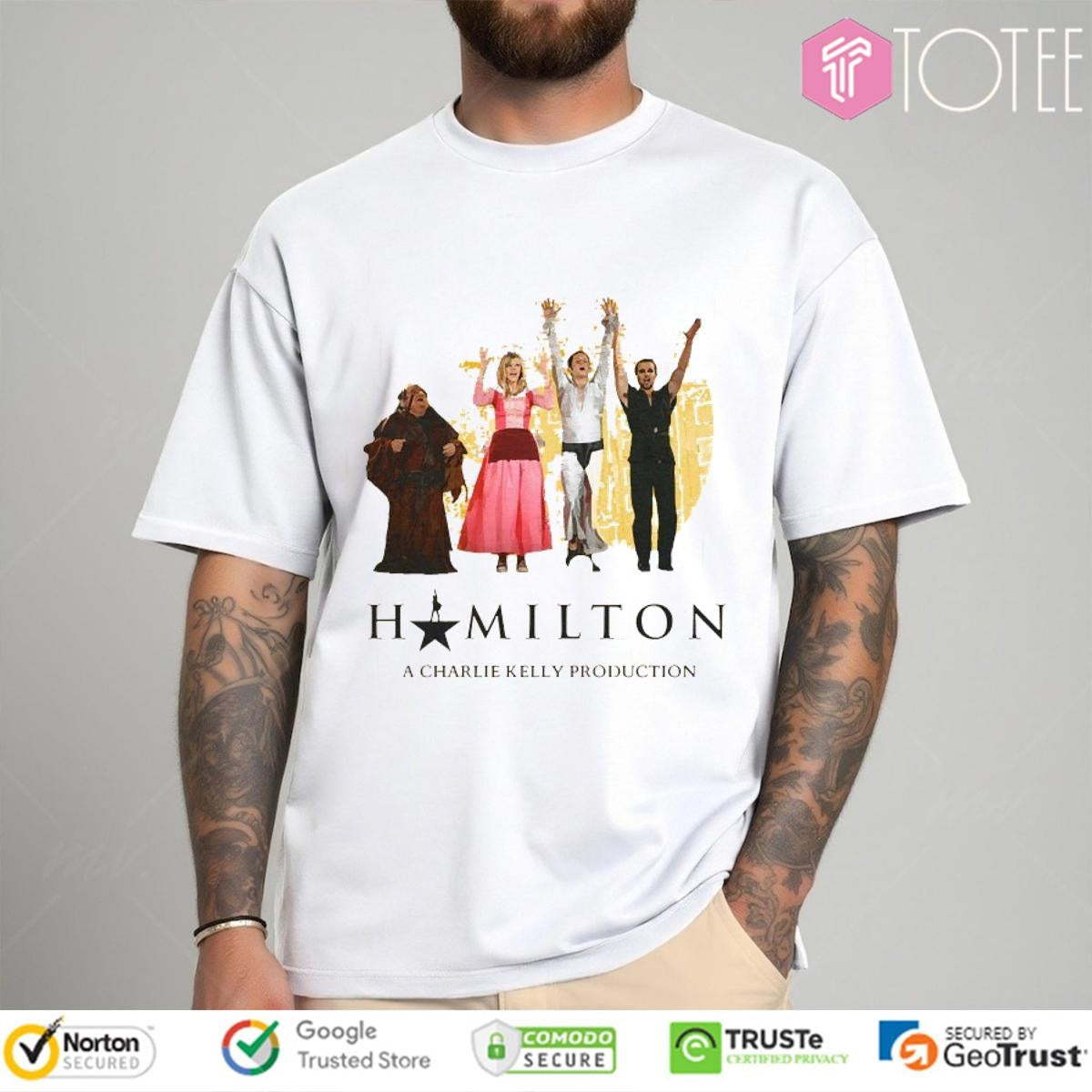 The Nightman Cometh Hamilton A Charlie Kelly Production T-shirt