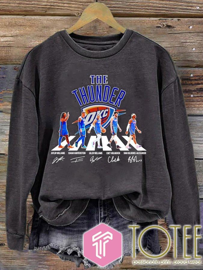 The Oklahoma City Thunder Abbey Road Signatures T-shirt