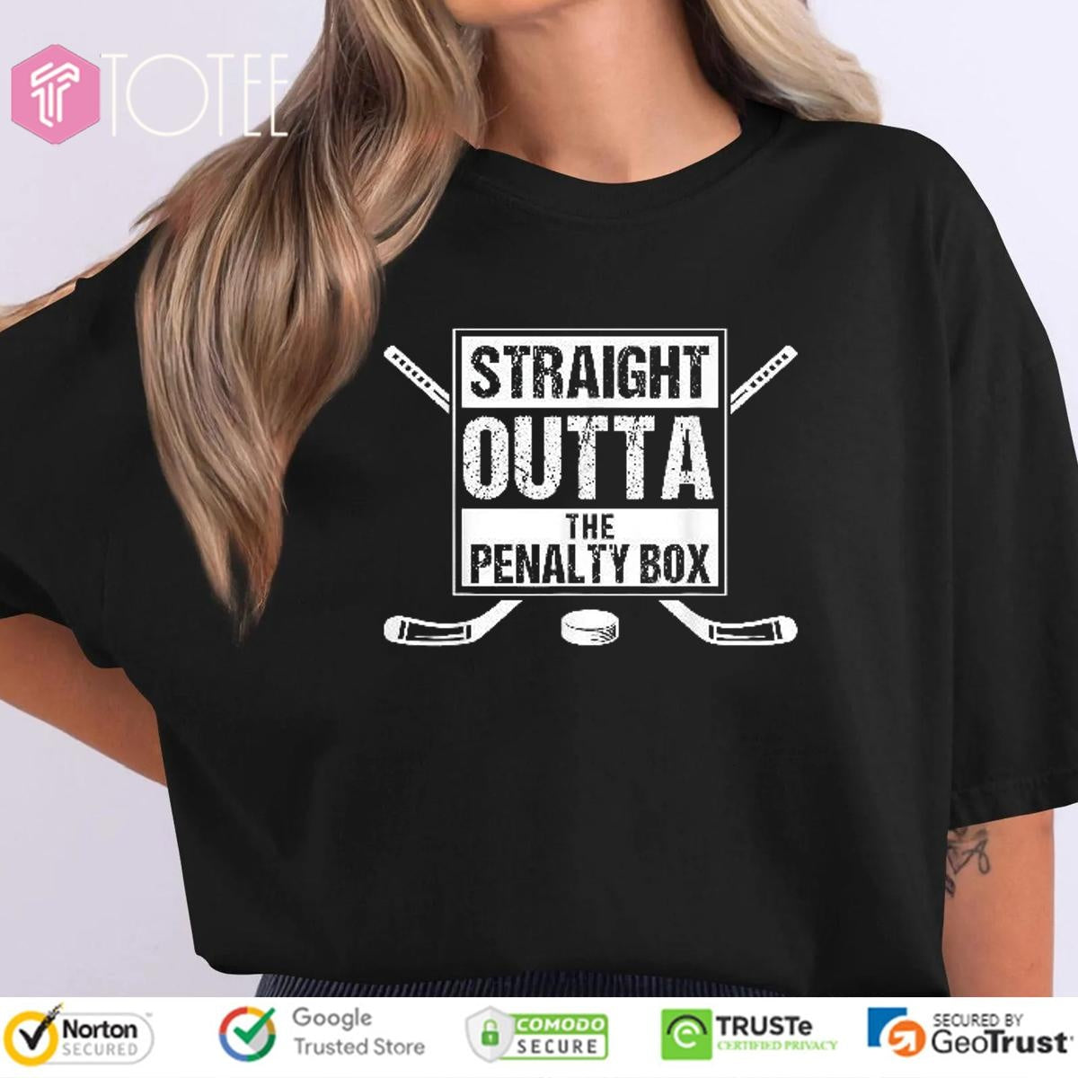 The Penalty Box Straight Outta Ice Hockey T-shirt