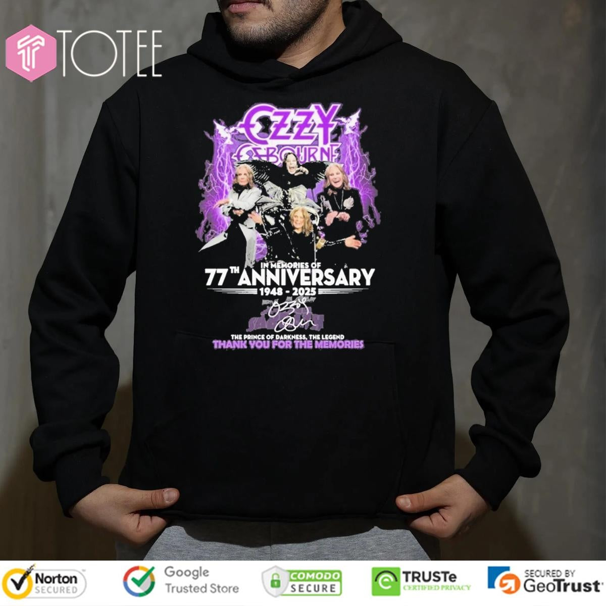 The Prince Of Darkness The Legend Ozzy Osbourne 1948-2025 Signature T-shirt