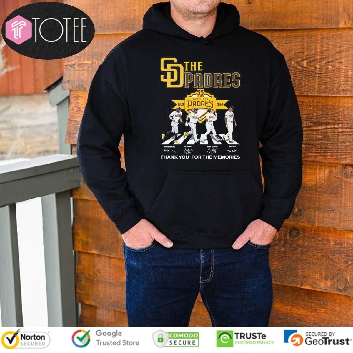 The San Diego Padres Abbey Road Signatures T-shirt