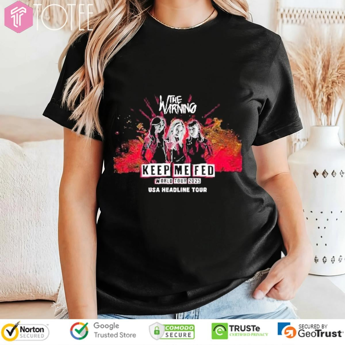 The Warning Keep Me Fed World Tour 2025 Usa Headline Tour T-shirt