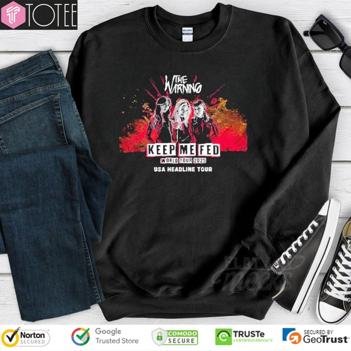 The Warning Keep Me Fed World Tour 2025 Usa Headline Tour T-shirt