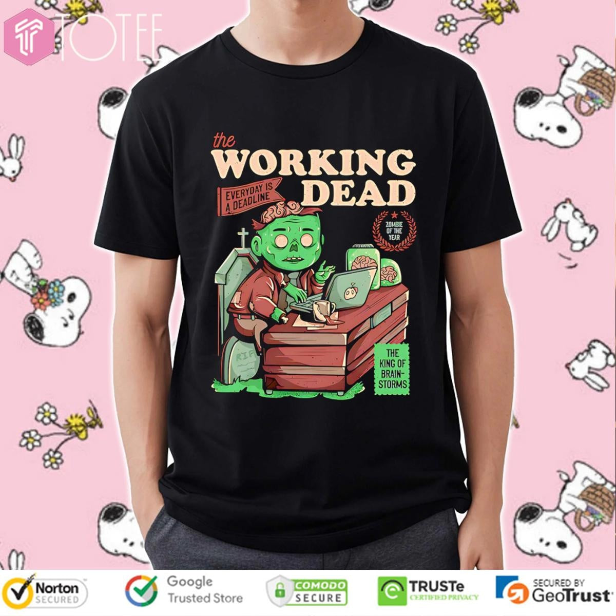 The Working Dead Parody The Walking Dead T-shirt