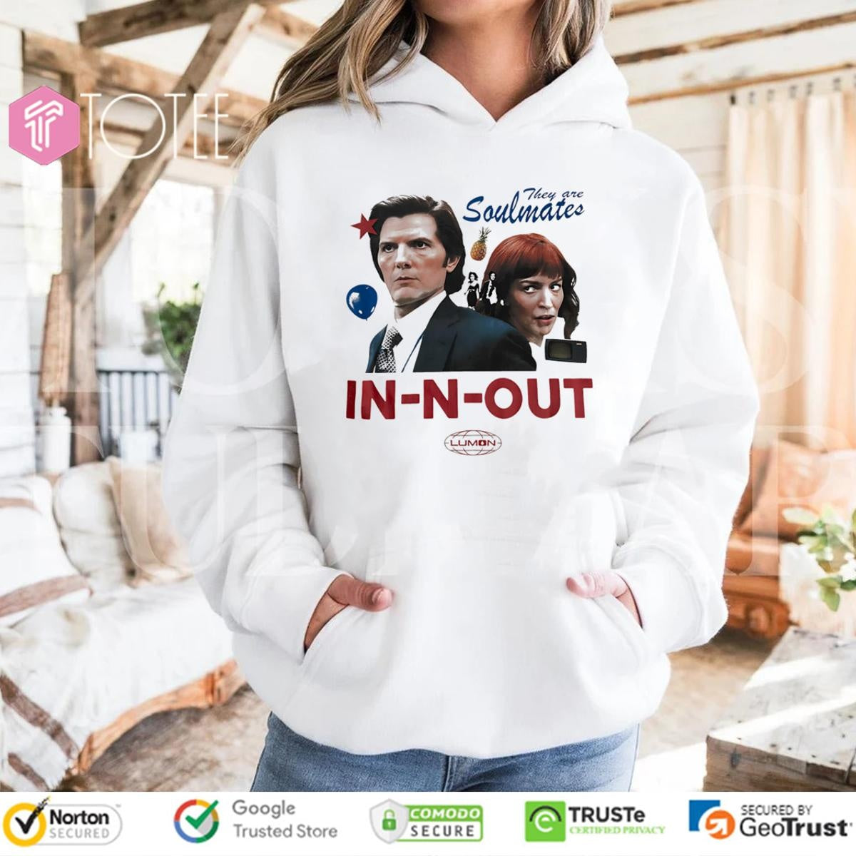 They Are Soulmates In-N-Out Adam Scott Britt Lower Severance T-shirt