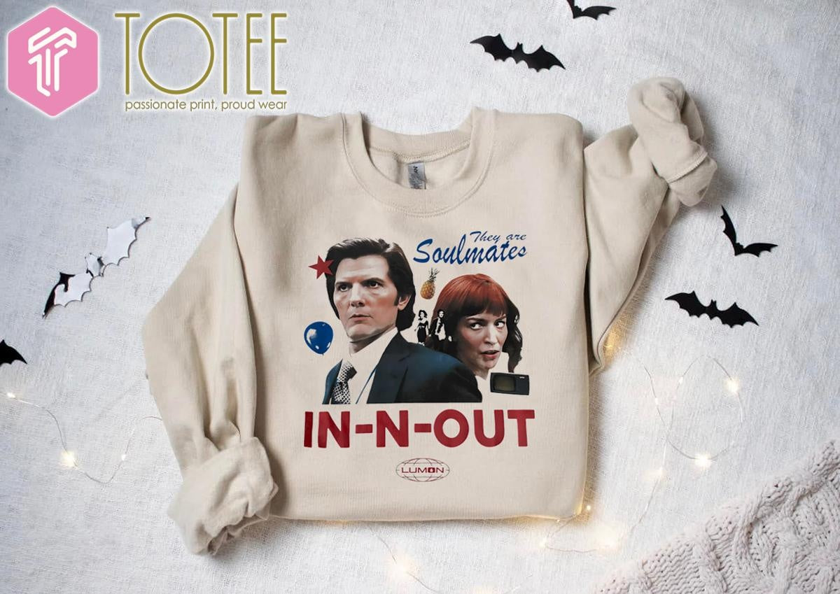 They Are Soulmates In-N-Out Adam Scott Britt Lower Severance T-shirt