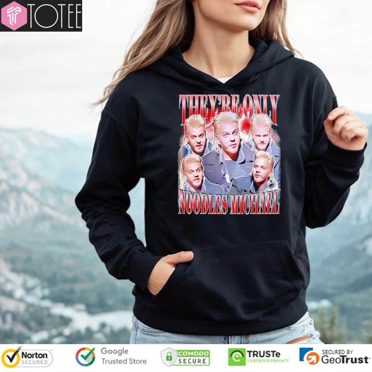 Theyre Only Noodles Michael Lost Boys Graphic Bootleg T-shirt