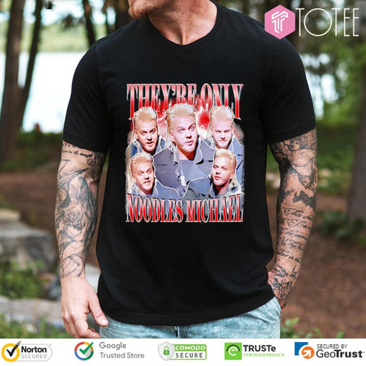 Theyre Only Noodles Michael Lost Boys Graphic Bootleg T-shirt