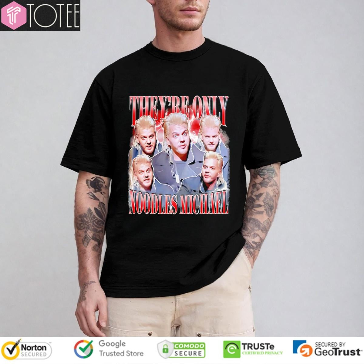 Theyre Only Noodles Michael Lost Boys Graphic Bootleg T-shirt