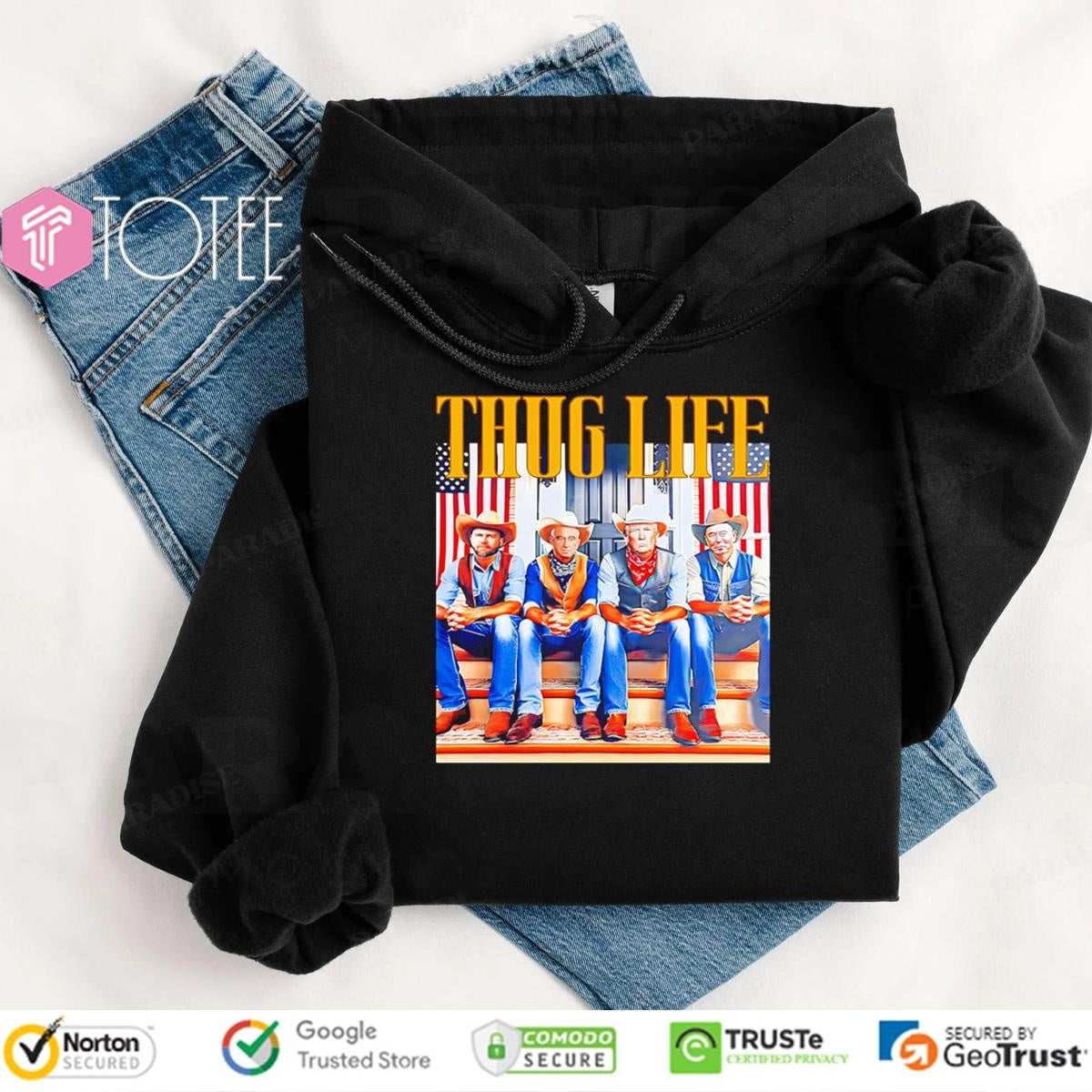 Thug Life Jd Vance Kennedy Donald Trump Elon Musk Cowboy T-shirt