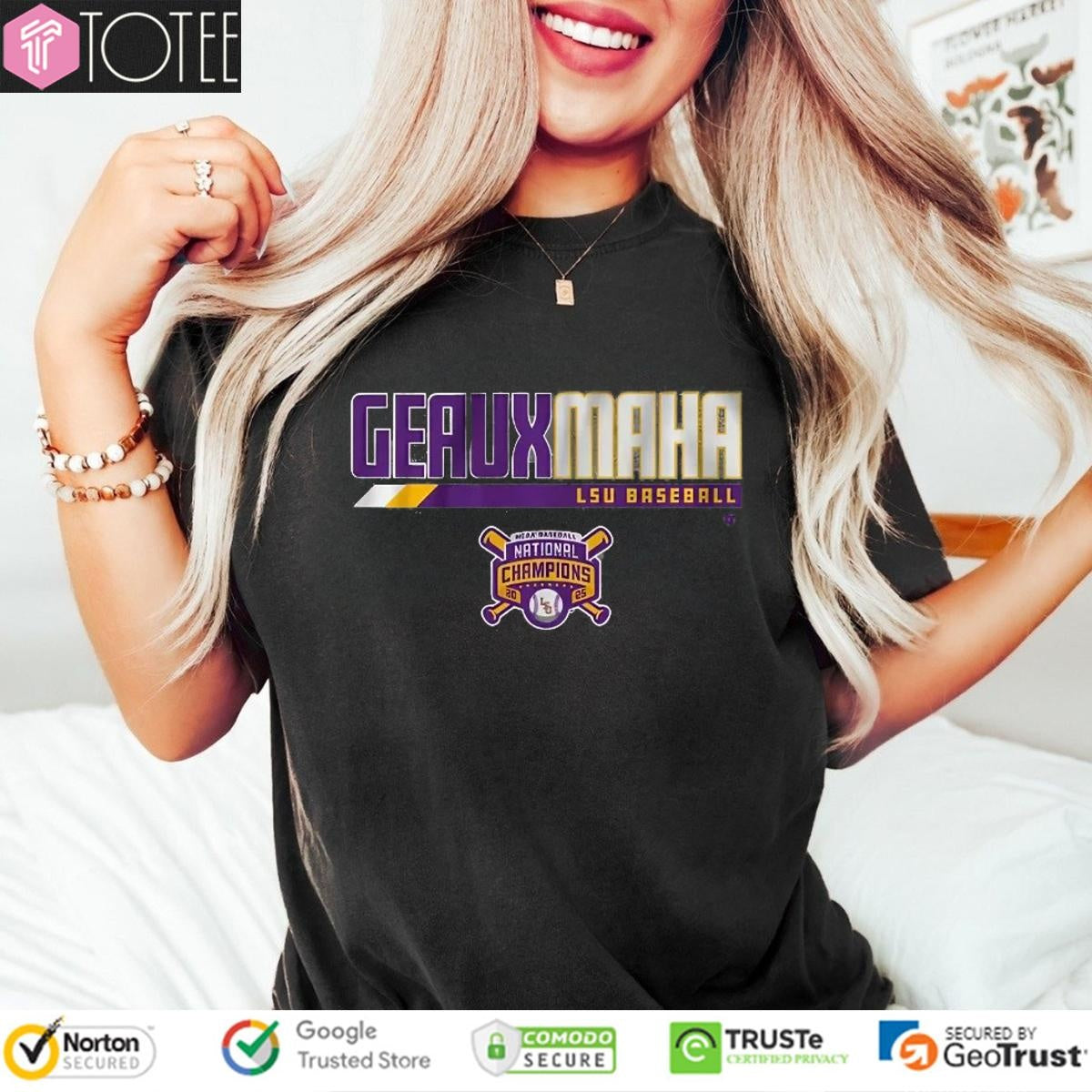 LSU Tigers Baseball Geauxmaha 2025 National Champions T-shirt