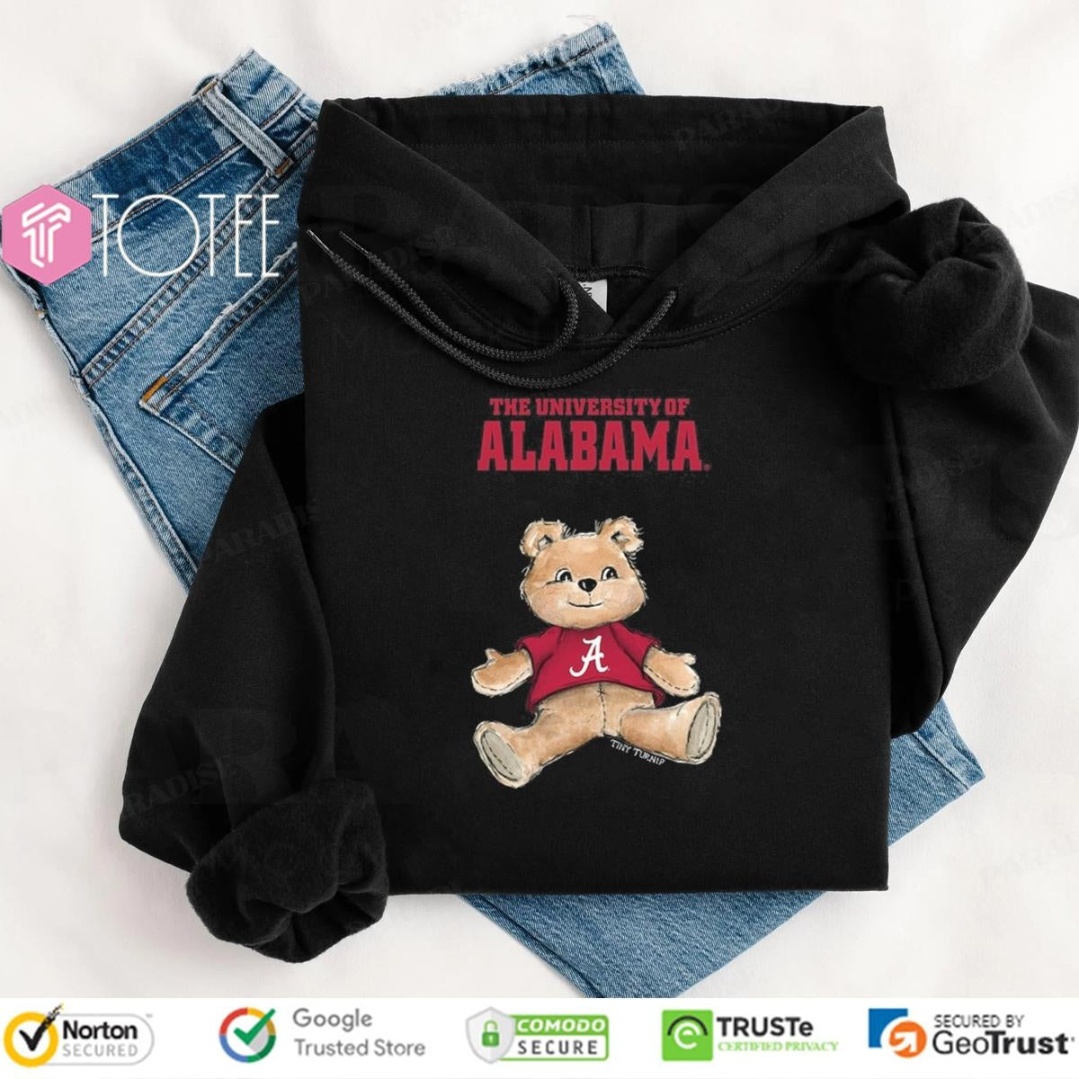 Tiny Turnip Teddy Bear X Alabama Crimson Tide T-shirt