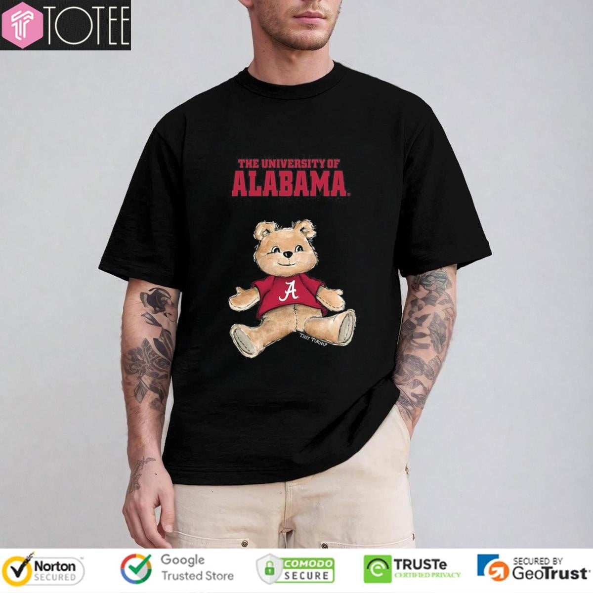 Tiny Turnip Teddy Bear X Alabama Crimson Tide T-shirt