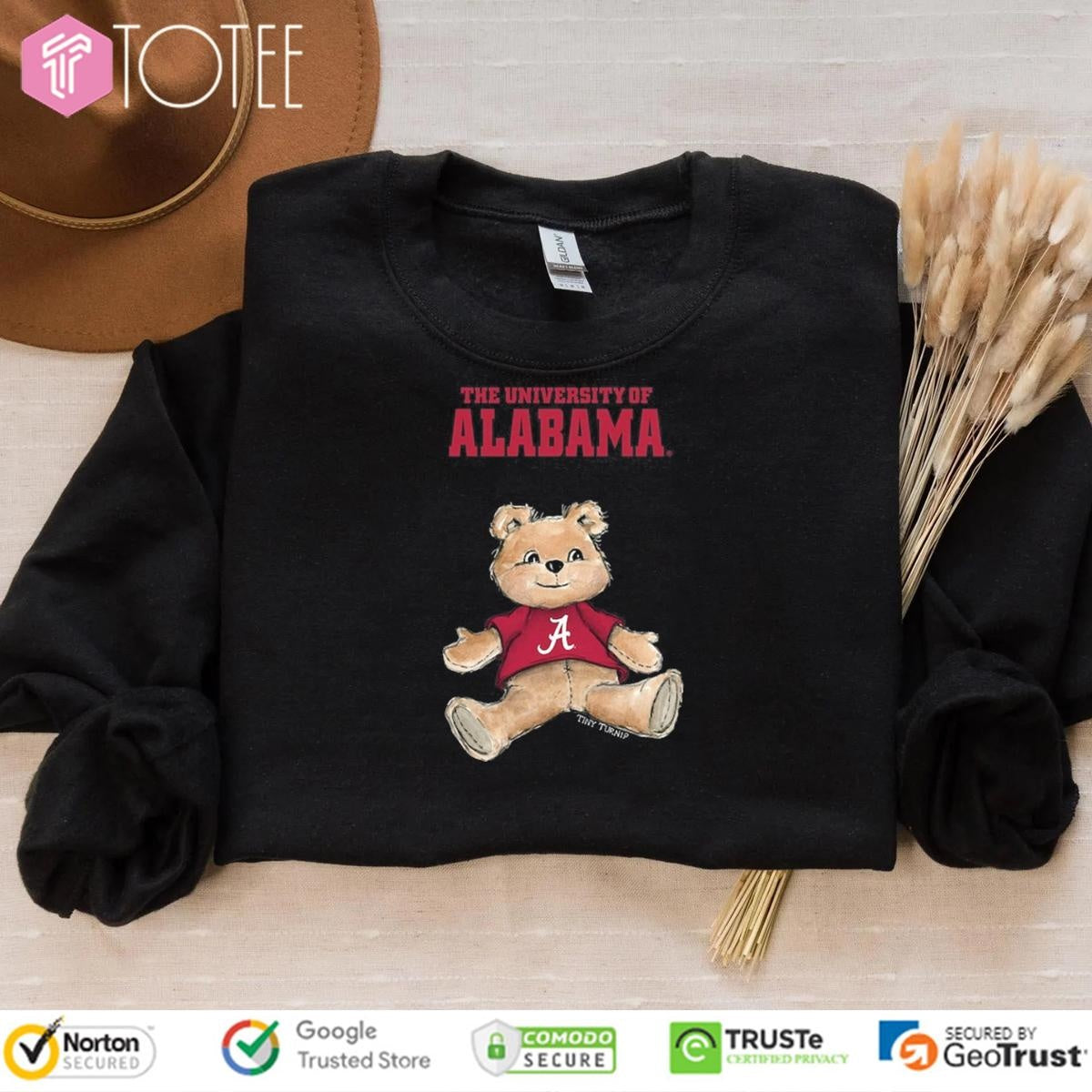 Tiny Turnip Teddy Bear X Alabama Crimson Tide T-shirt