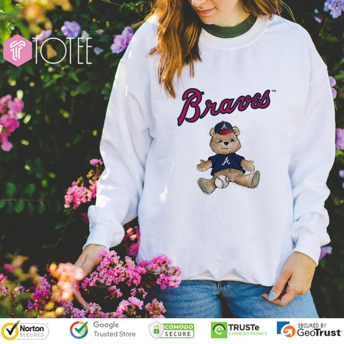 Tiny Turnip Teddy Bear X Atlanta Braves Baseball T-shirt