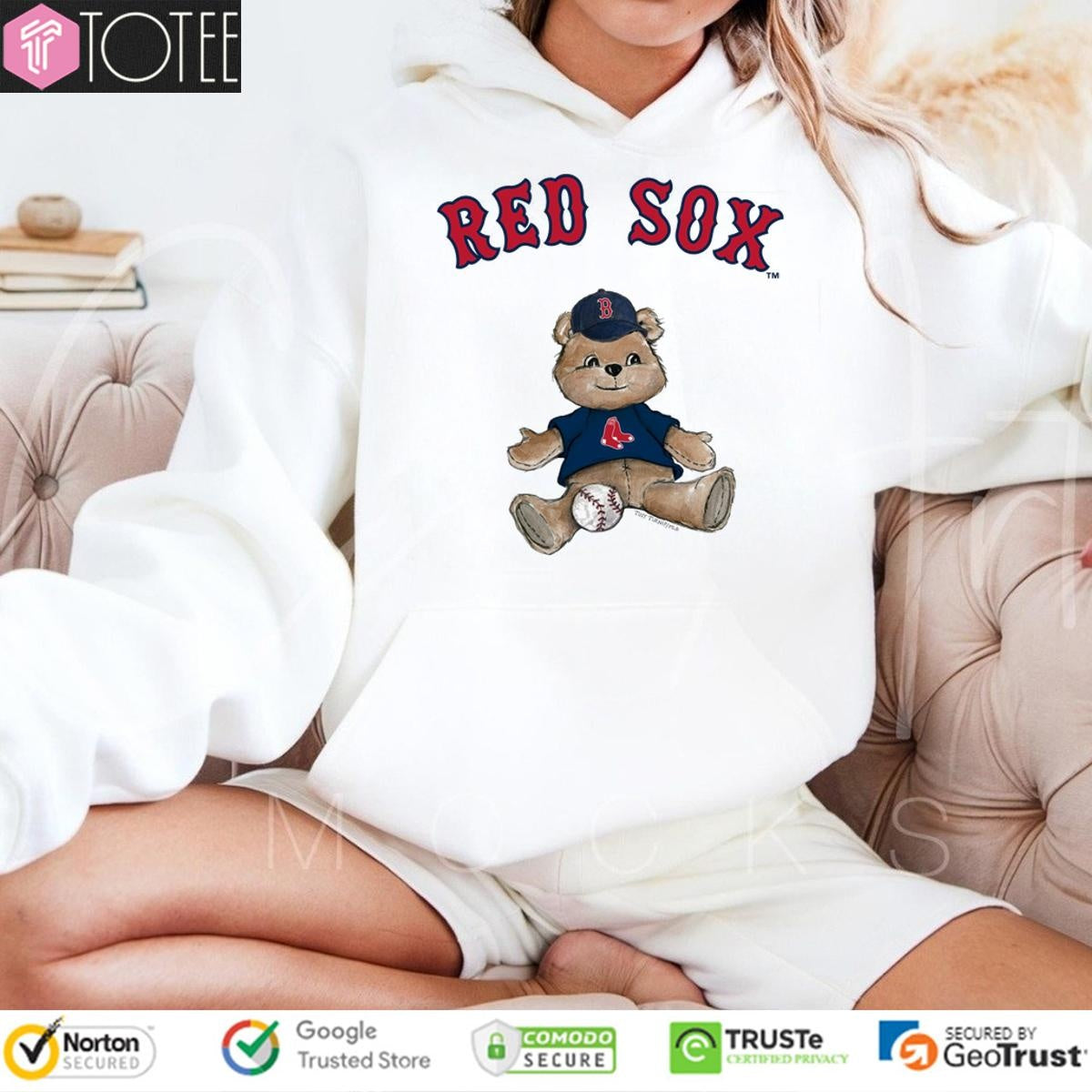 Tiny Turnip Teddy Bear X Boston Red Sox Baseball T-shirt