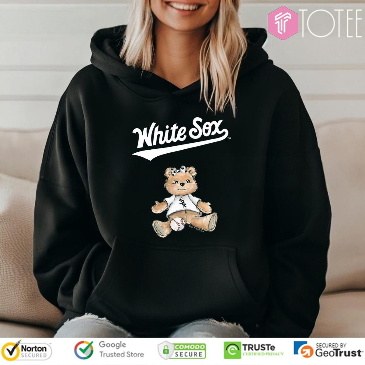Tiny Turnip Teddy Bear X Chicago White Sox Baseball T-shirt