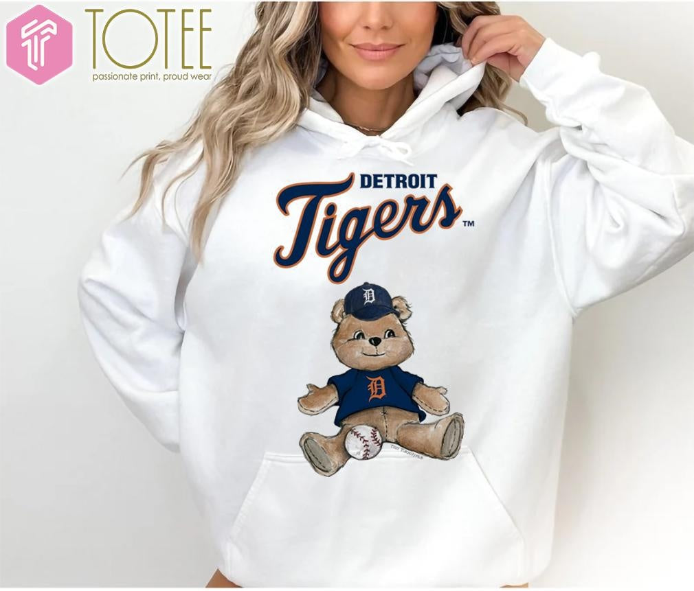 Tiny Turnip Teddy Bear X Detroit Tigers Baseball T-shirt