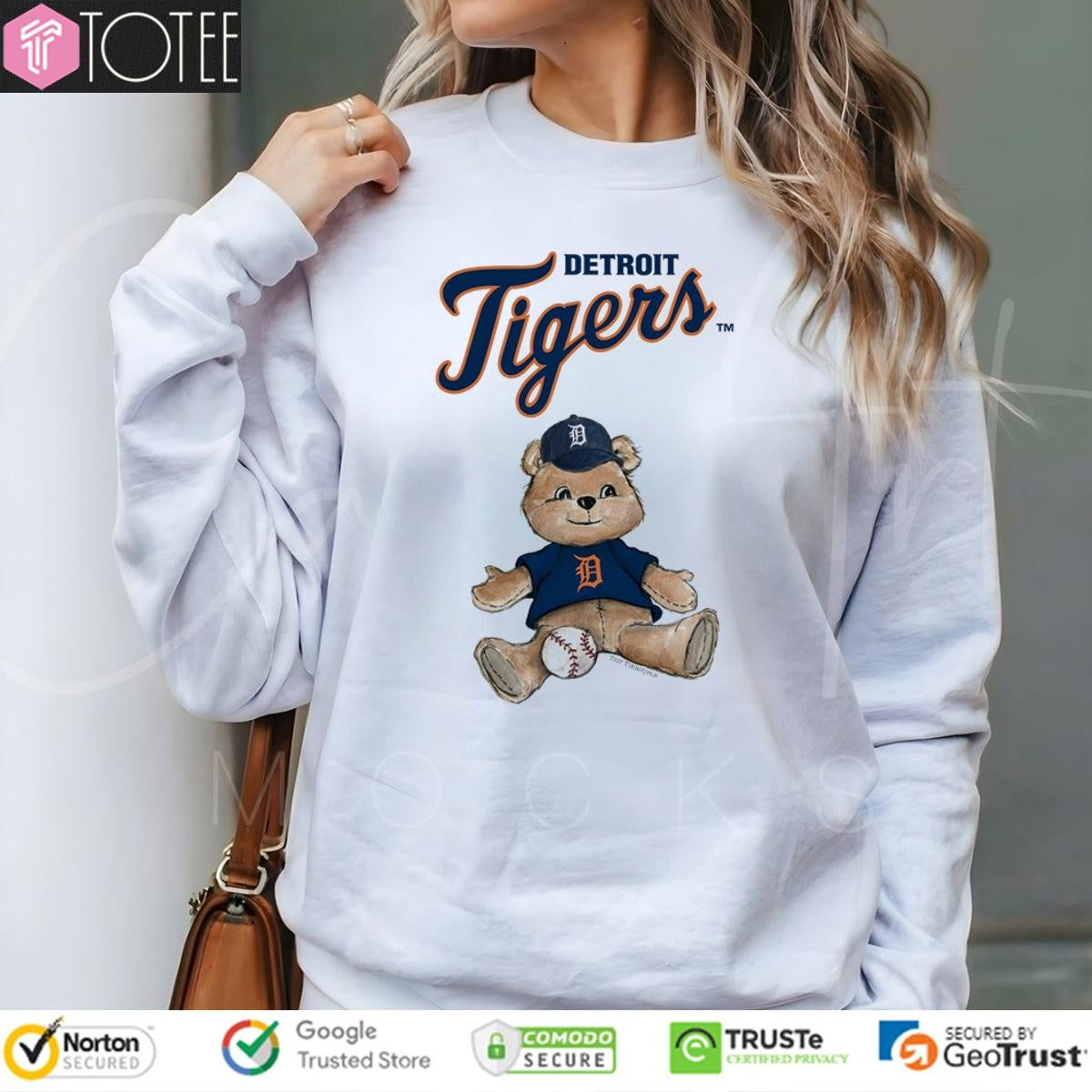 Tiny Turnip Teddy Bear X Detroit Tigers Baseball T-shirt