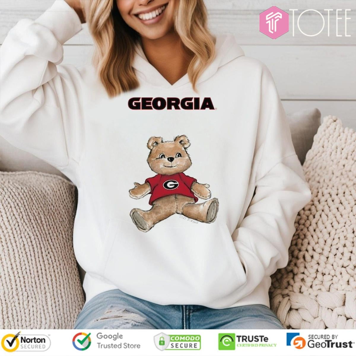 Tiny Turnip Teddy Bear X Georgia Bulldogs T-shirt