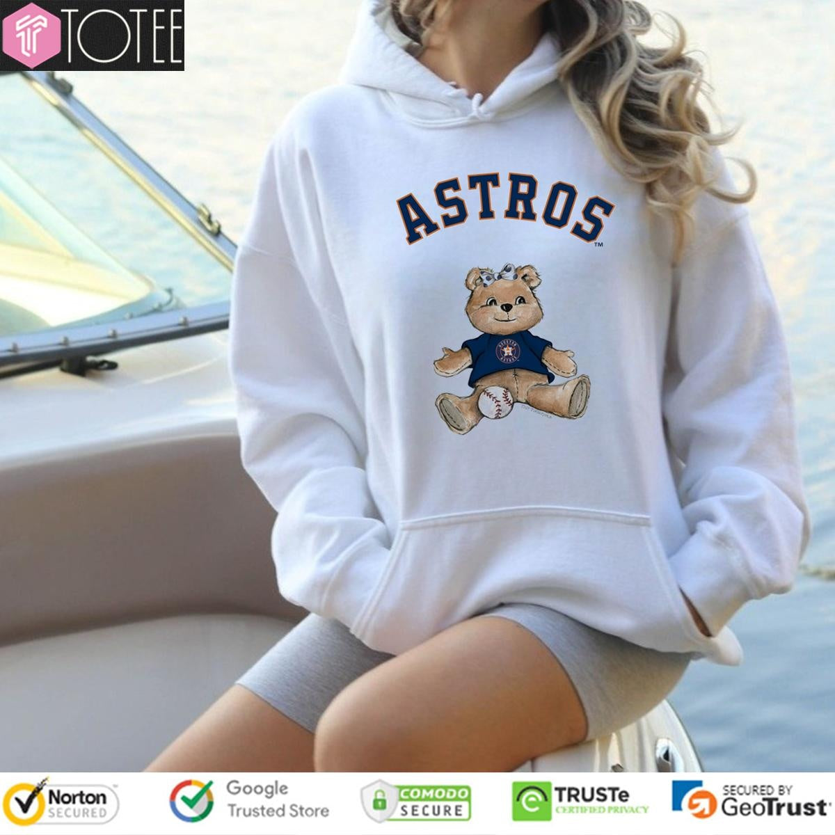 Tiny Turnip Teddy Bear X Houston Astros Baseball T-shirt