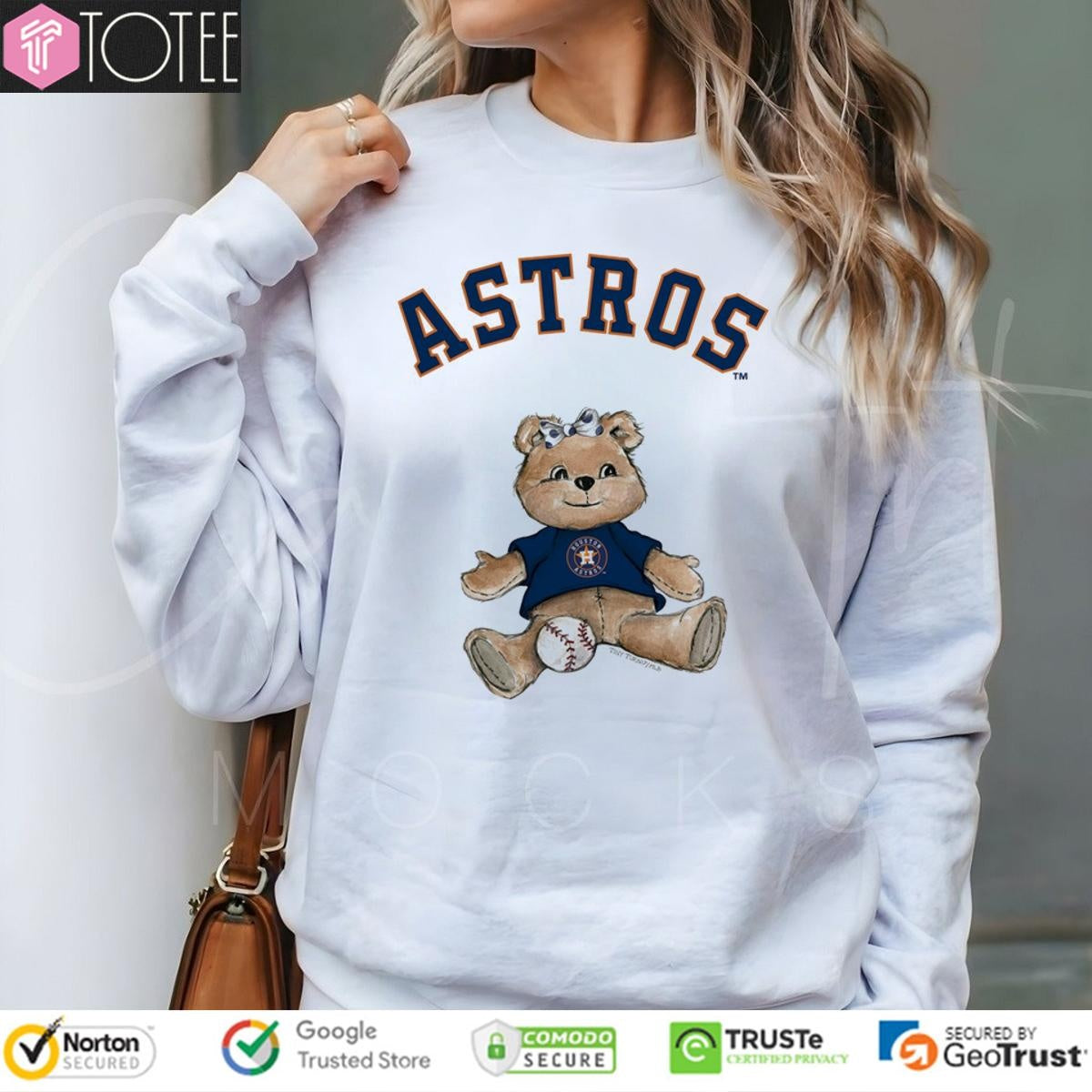 Tiny Turnip Teddy Bear X Houston Astros Baseball T-shirt